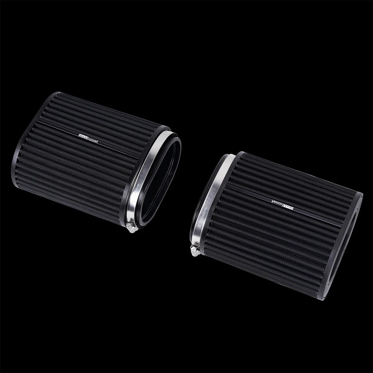 BlackBoost Oval Twin Flow Synthetic Dry Air Filter (4.3" x 196 mm) SET OF 2